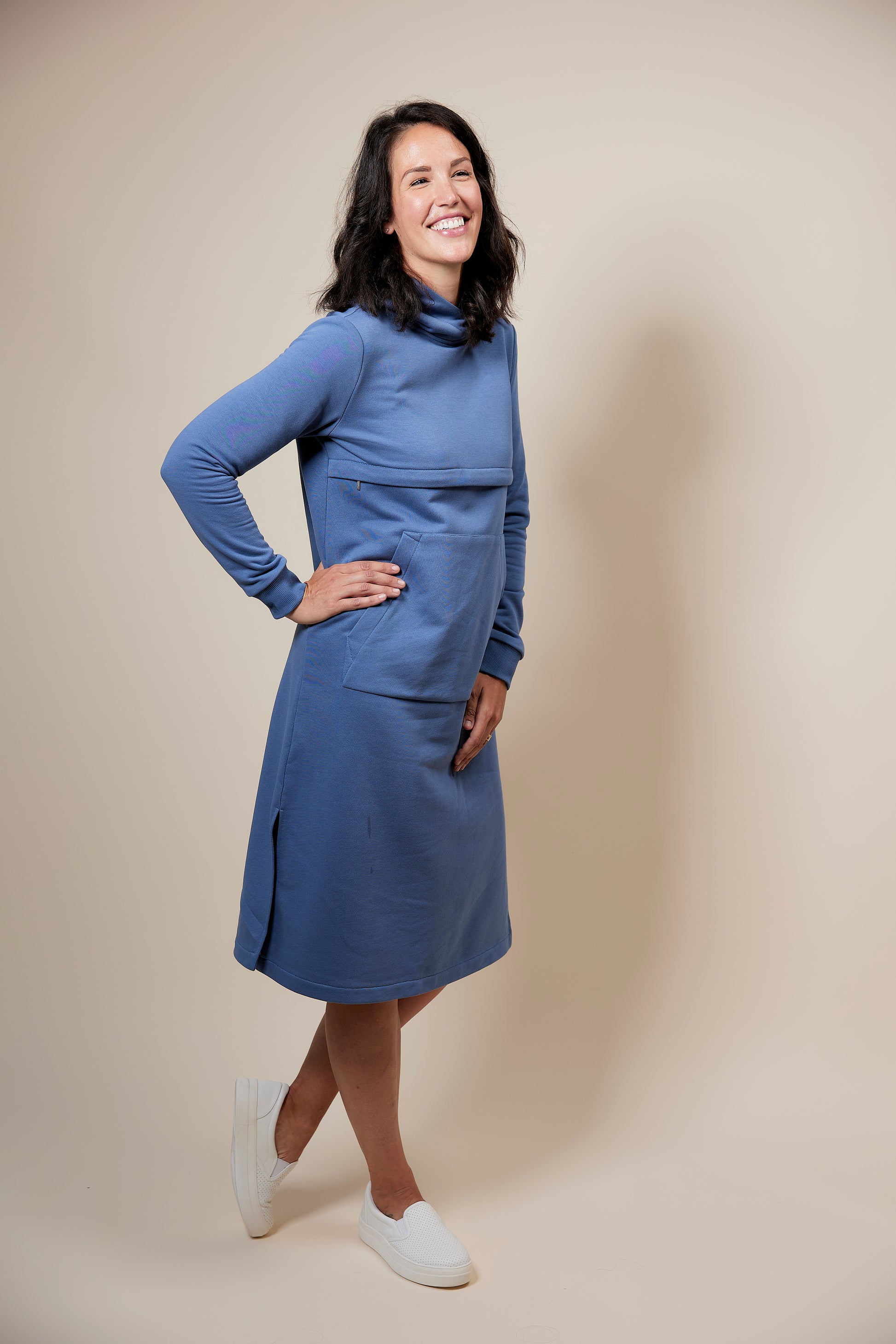 Maternity Nursing Dress with Hidden Zipper – Never Mind Clothes